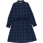 Beaufort & Blake Navy Check Shirt Dress