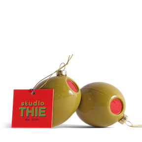 Olive Glass Decoration