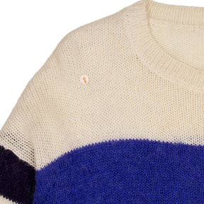 Hush Blue Striped Knit Jumper