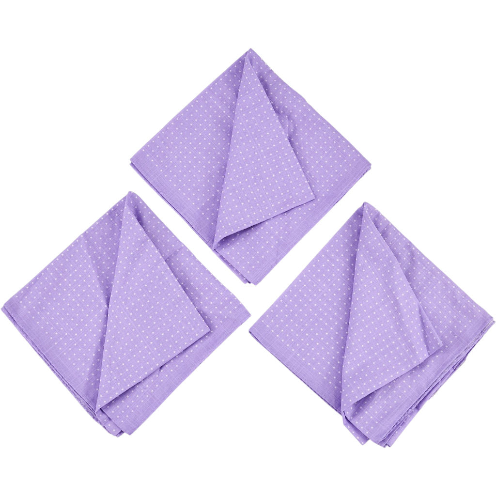 Anderson & Sheppard Purple Polka Dot Neckerchief