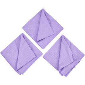 Anderson & Sheppard Purple Polka Dot Neckerchief