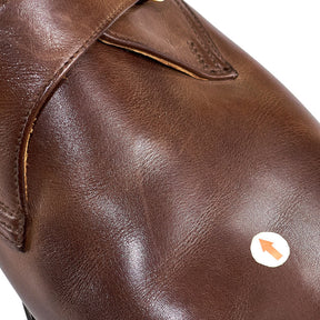 Crockett & Jones Brown Leather Monk Strap Shoes