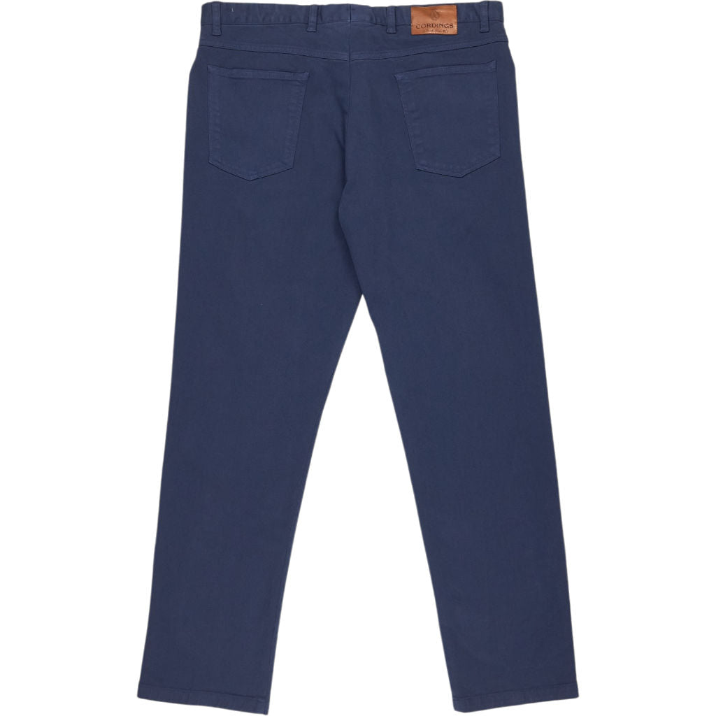 Cordings Blue Trousers Cotton Blend