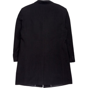 Ben Sherman Black Wool Overcoat