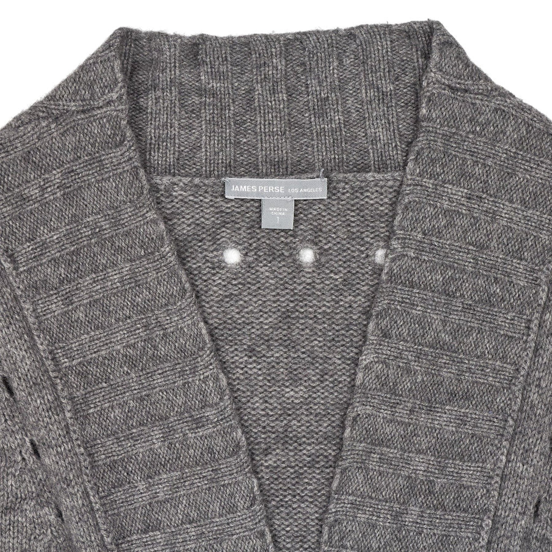 James Perse Grey Knit Cardigan