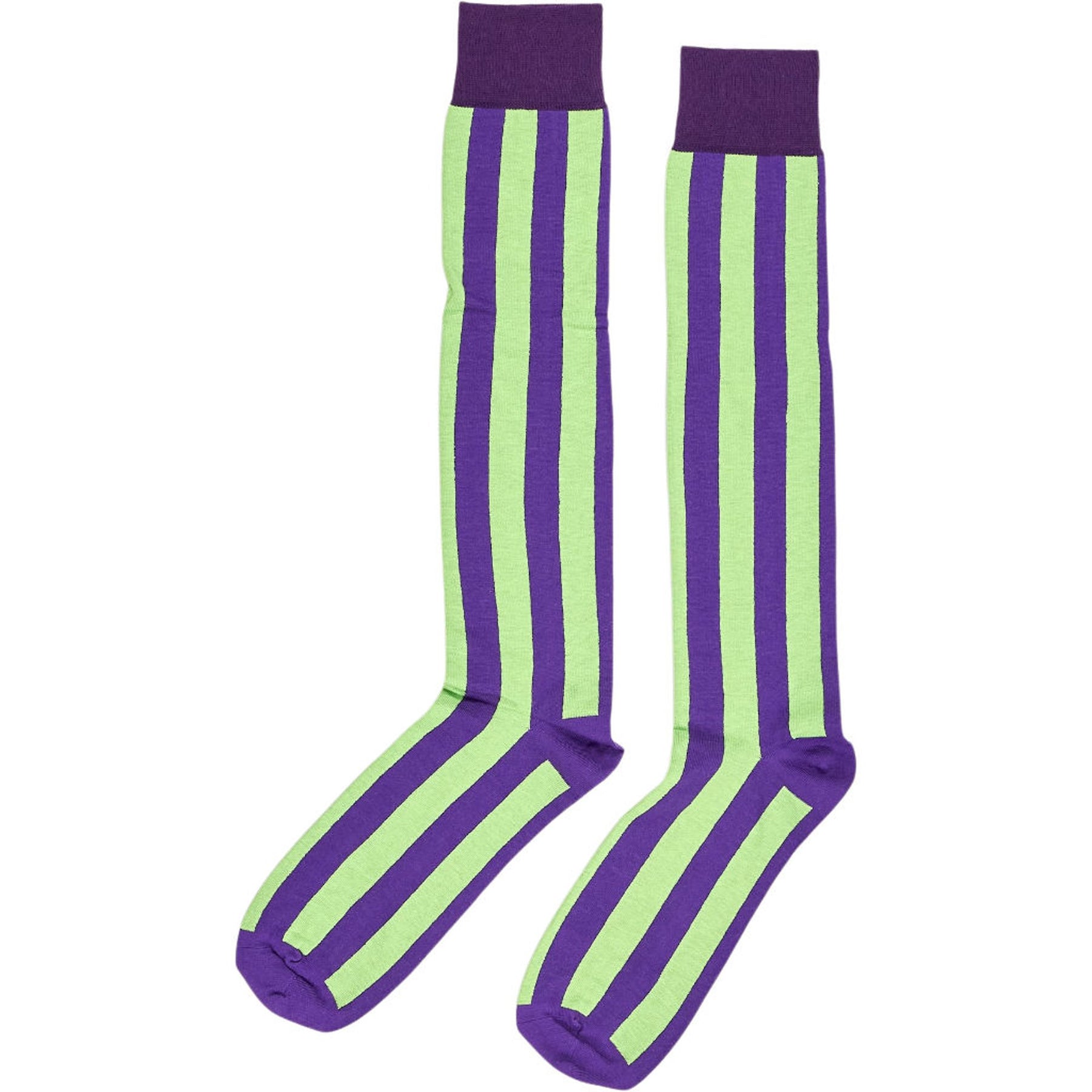 Amari Amari Purple Green Striped Socks