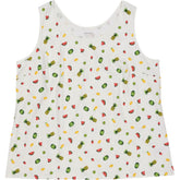 Lands' End White Fruit Print Tank Top