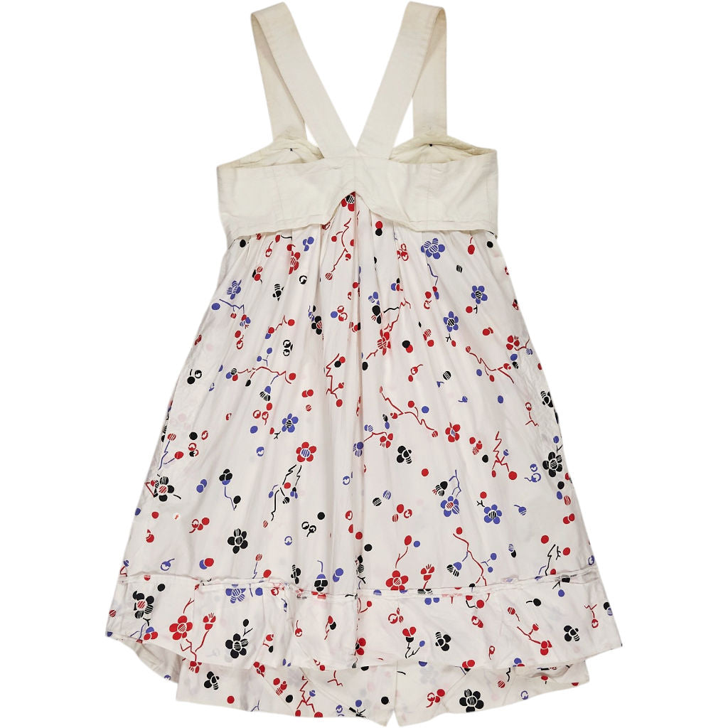 Sonia Rykiel Cream Floral Pinafore Dress