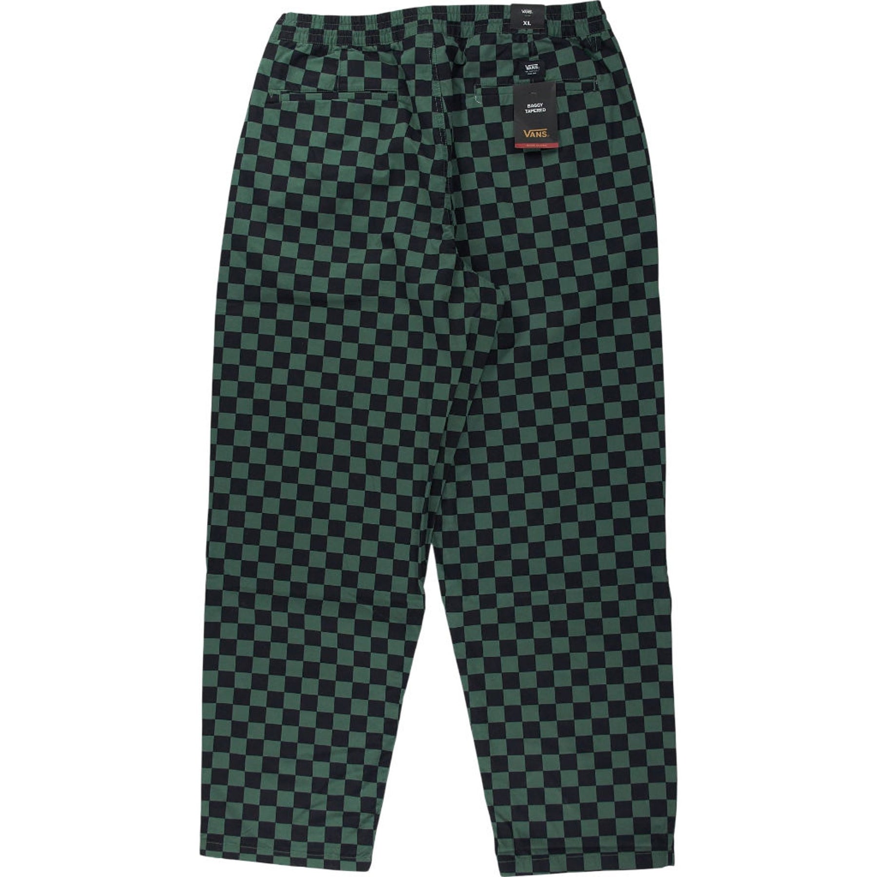 Vans Green Checkered Baggy Tapered Trousers