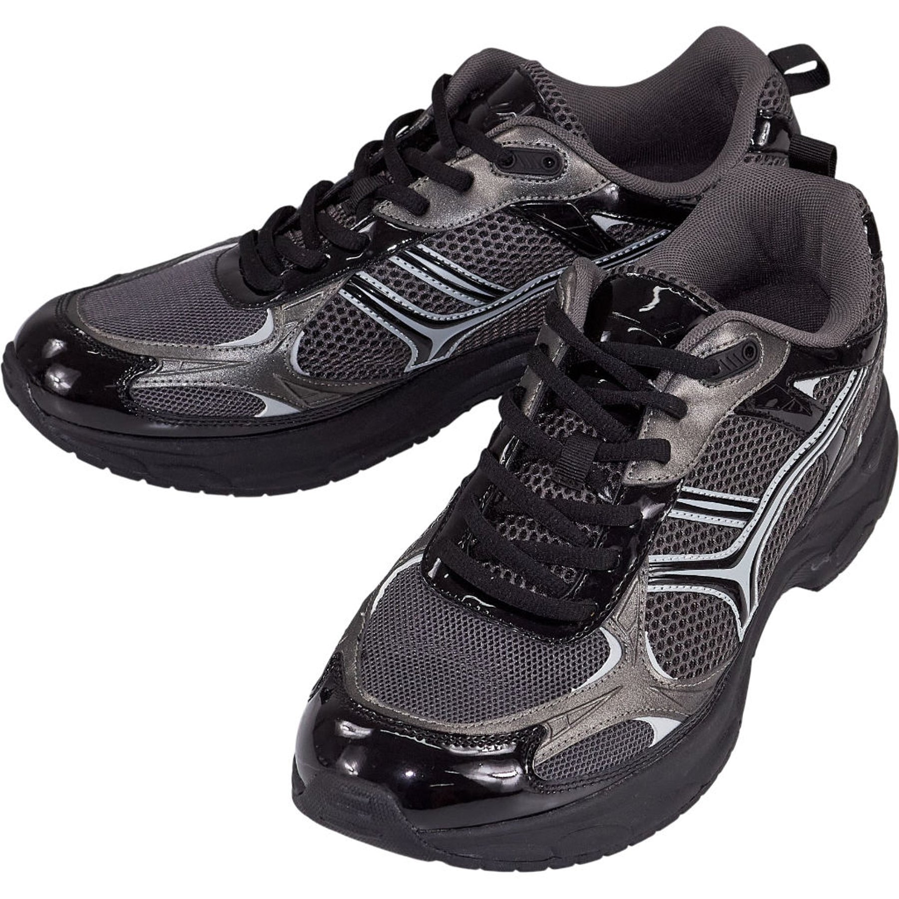 Pull & Bear Black Mesh Trainers