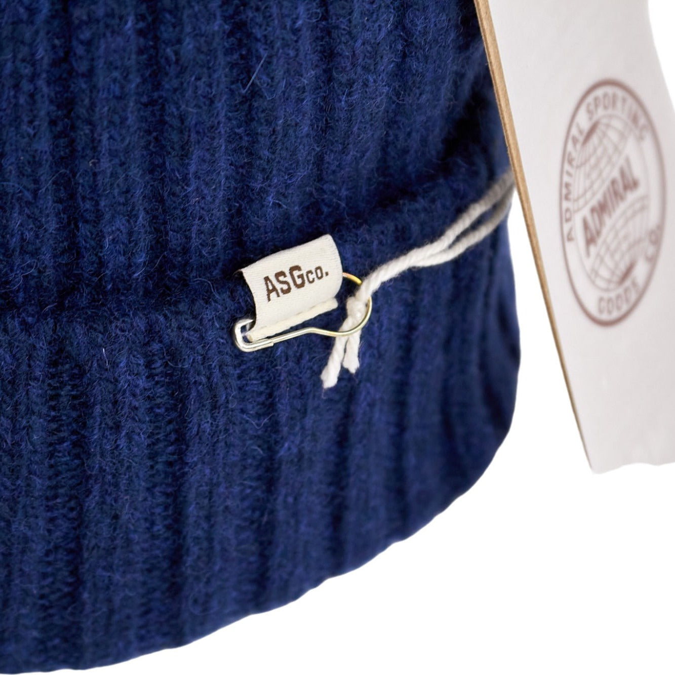 Admiral Navy Wool Beanie Hat