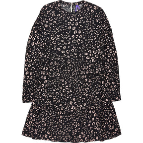 Seraphine Maternity Black Pink Leopard Print Dress
