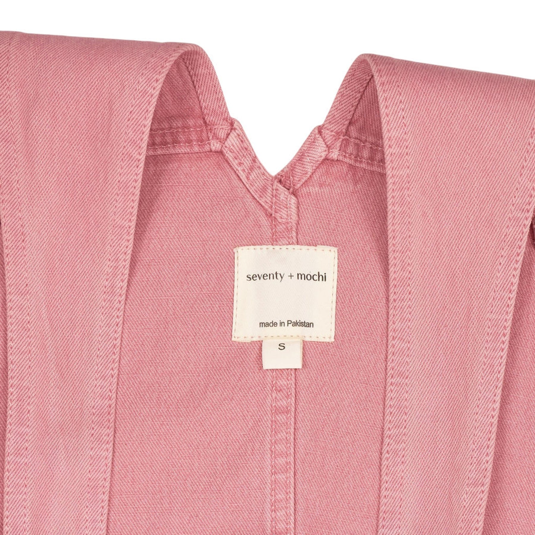seventy + mochi Pink Denim Dungarees