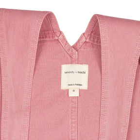 seventy + mochi Pink Denim Dungarees