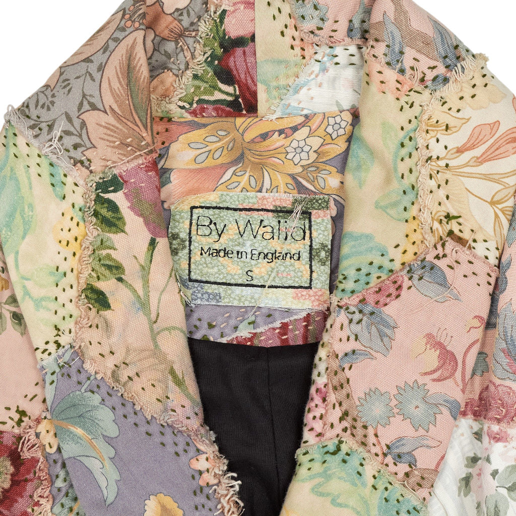 By Walid Multi-Colour Patchwork Coat