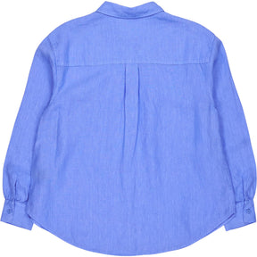 Hush Blue Heather Linen Shirt
