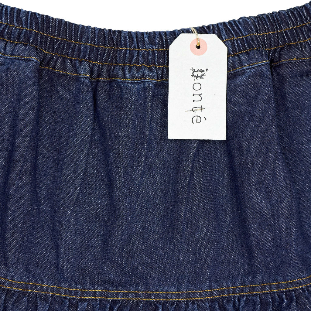Bonte Dark Denim Manderie Skirt
