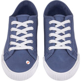 Hush Navy Henley Canvas Trainers