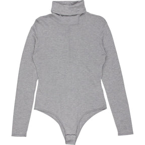 Novo Grey Roll Neck Long Sleeve Bodysuit