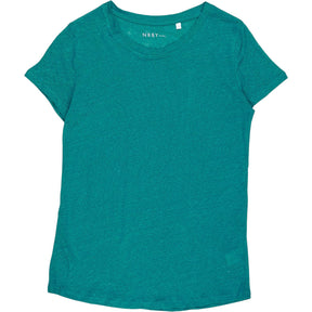 NRBY Teal Linen T-Shirt