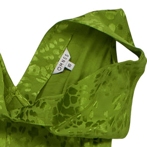 OMNES Green Viscose Maxi Dress