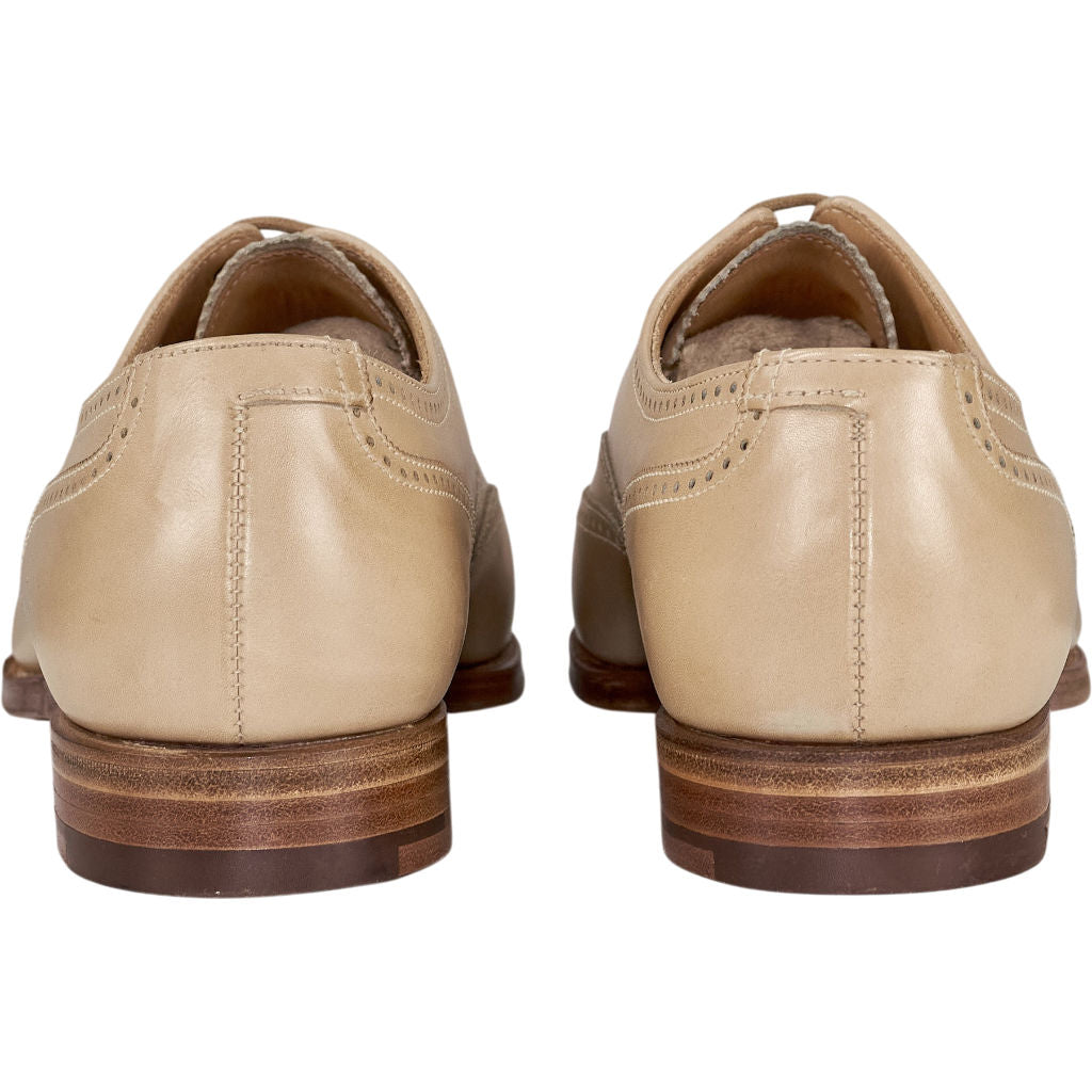 Crockett & Jones Ivory Leather Brogues