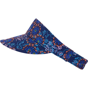 Lock & Co. Blue Floral Visor Hat
