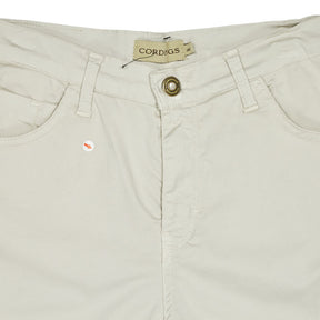 Cording Beige Cotton Chinos