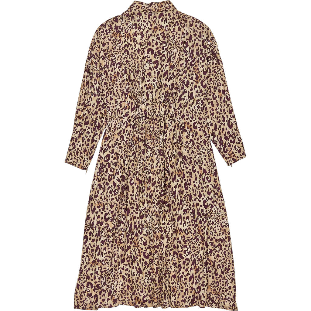 Baukjen Plum Leopard Leanne Midi Dress