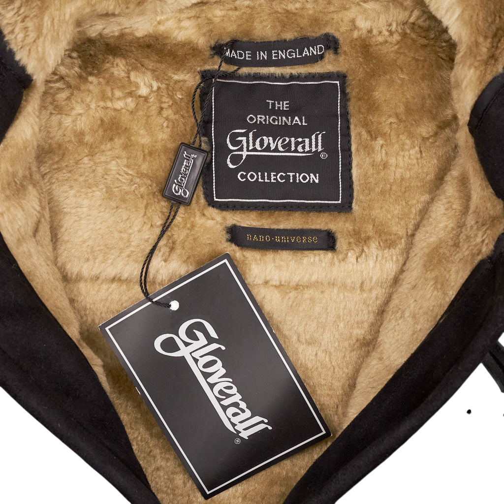 Gloverall Black Duffle Coat Wool Blend