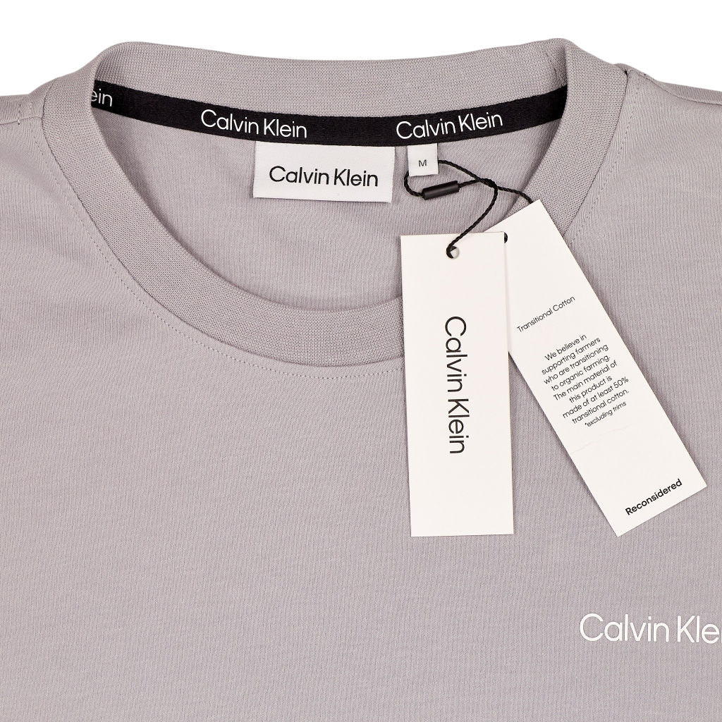 Calvin Klein Silver Logo Interlock T-Shirt