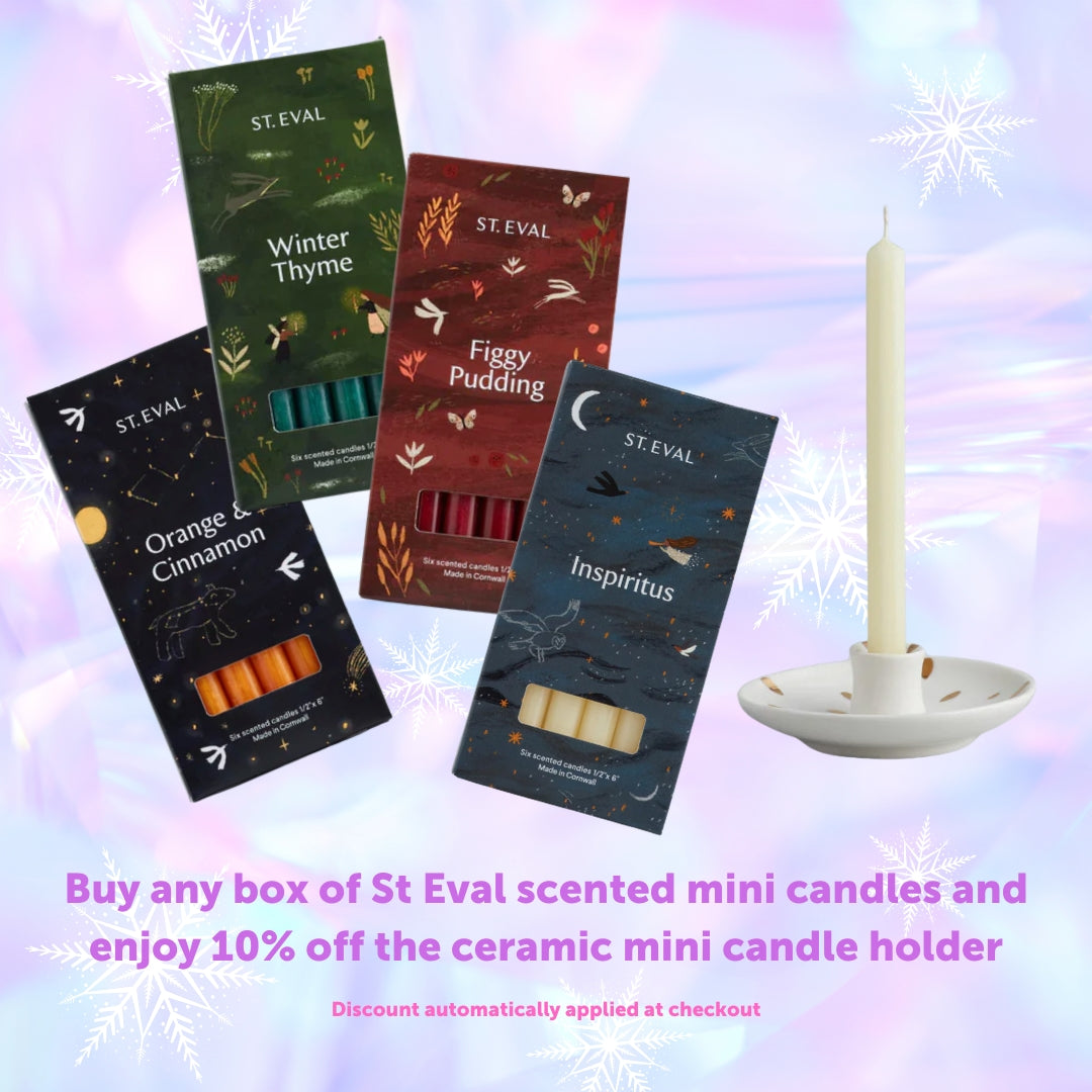 Mini Fragranced Christmas Candles - Orange and Cinnamon