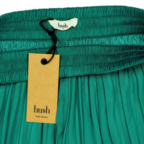 Hush Teal Pleated Wide Leg Trousers