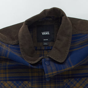 Vans Blue Brown Plaid Loose Fit Jacket