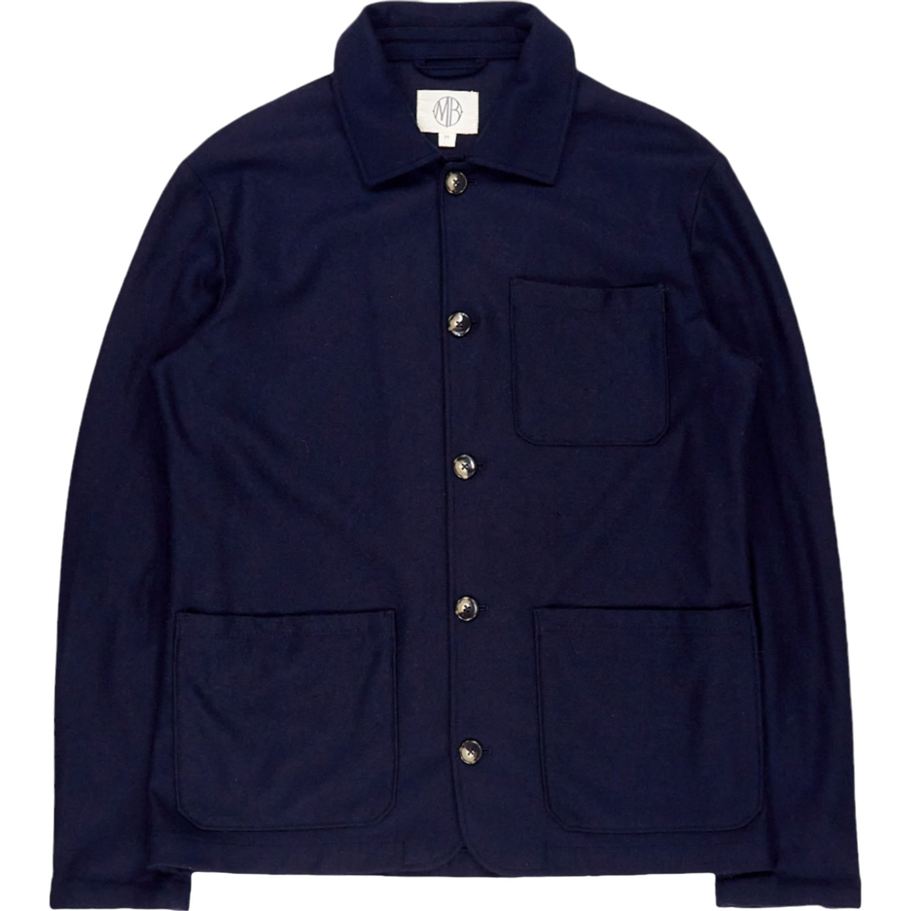 MB Navy 5 Button Shacket