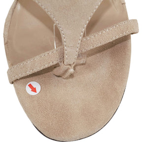 Pull & Bear x Karoline Vitto Cream Suede Wedge Sandals