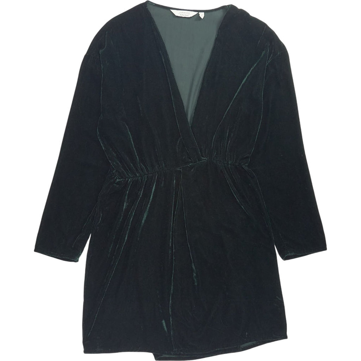 & Other Stories Green Velvet Dress