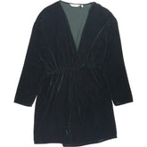 & Other Stories Green Velvet Dress