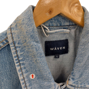Waven Blue Helga Trucker Waistcoat