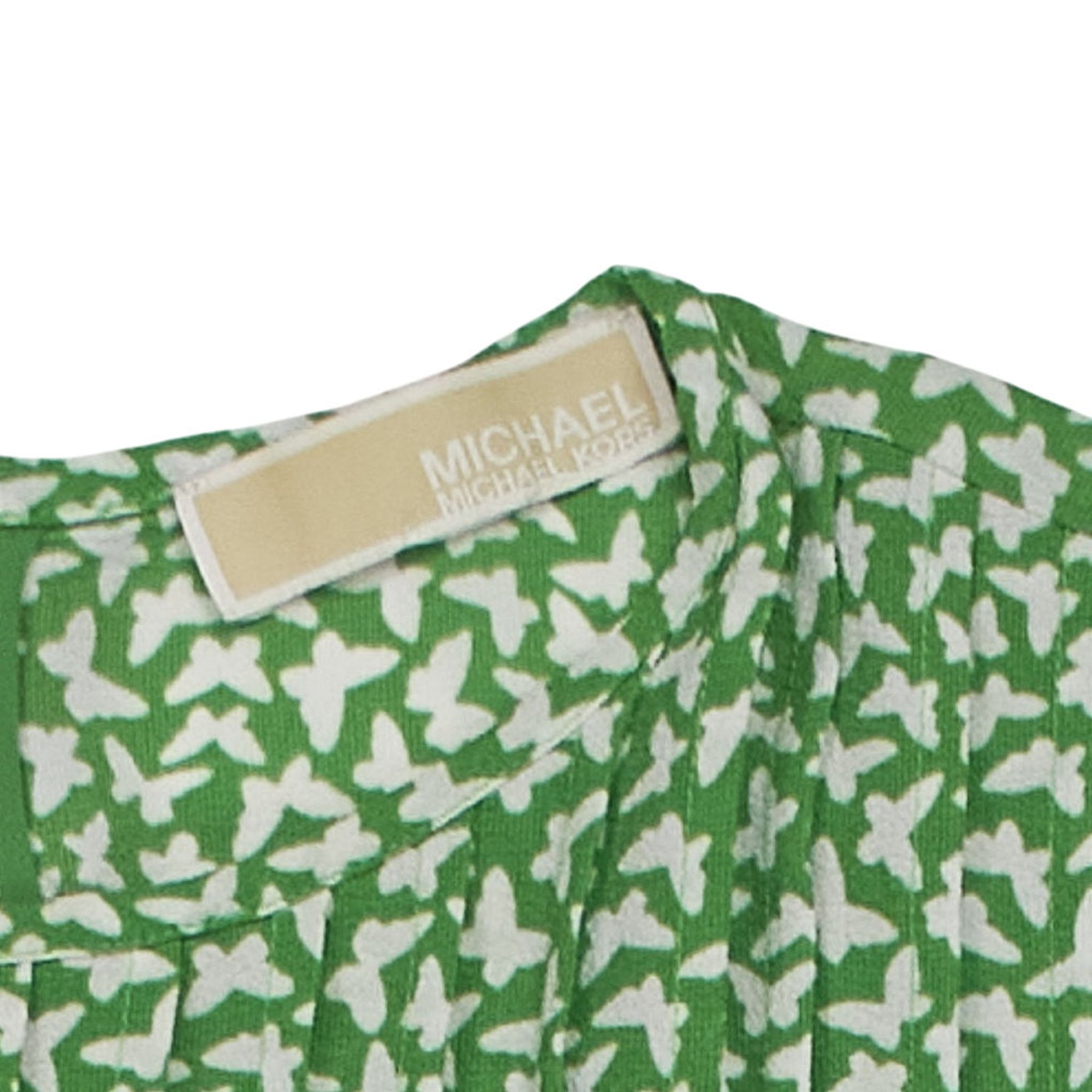Michael Kors Green Patterned Dress
