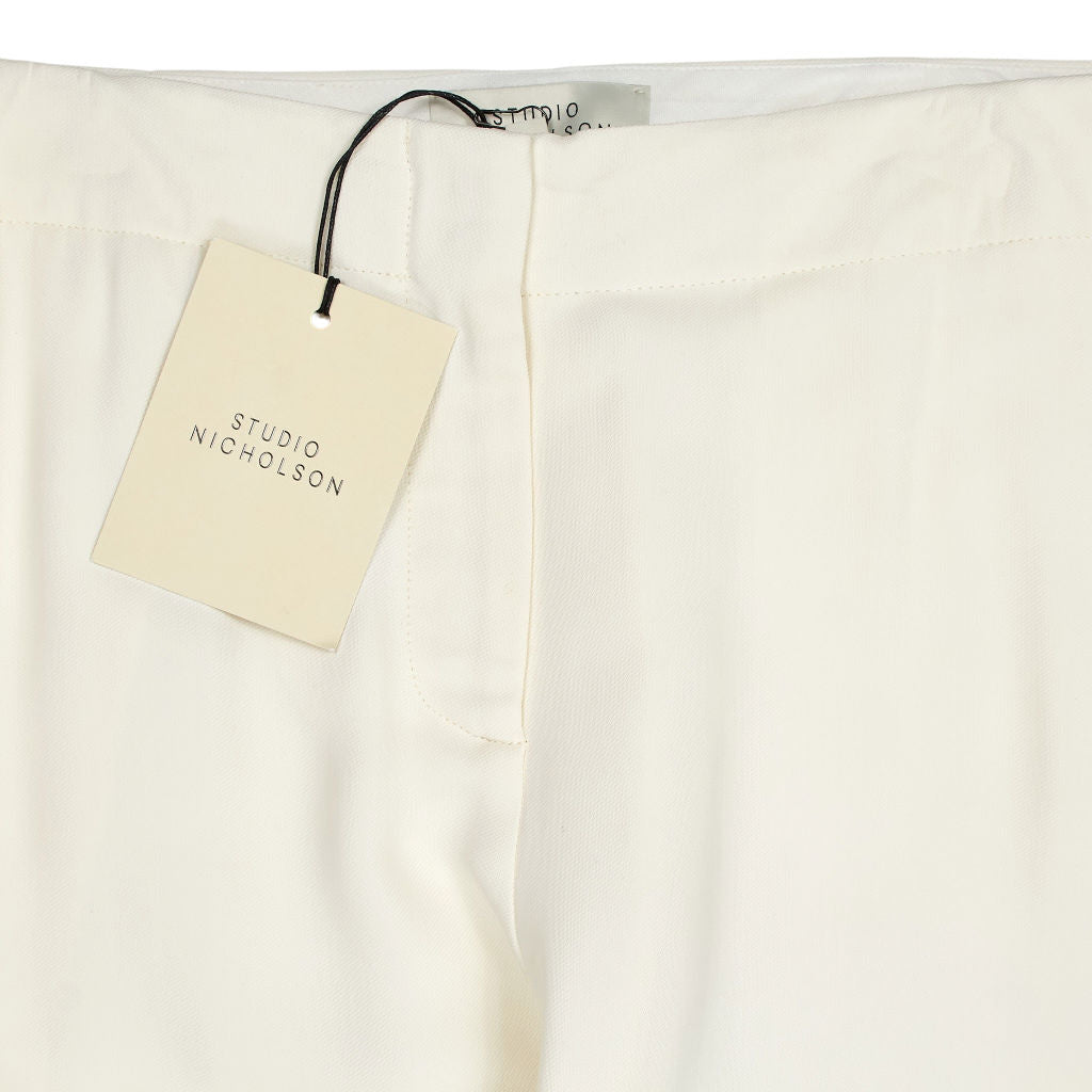 Studio Nicholson Parchment Awe Curved Leg Trousers
