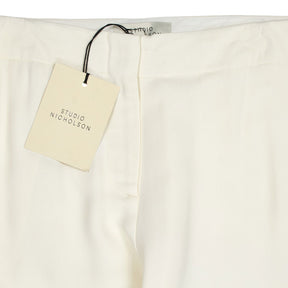 Studio Nicholson Parchment Awe Curved Leg Trousers