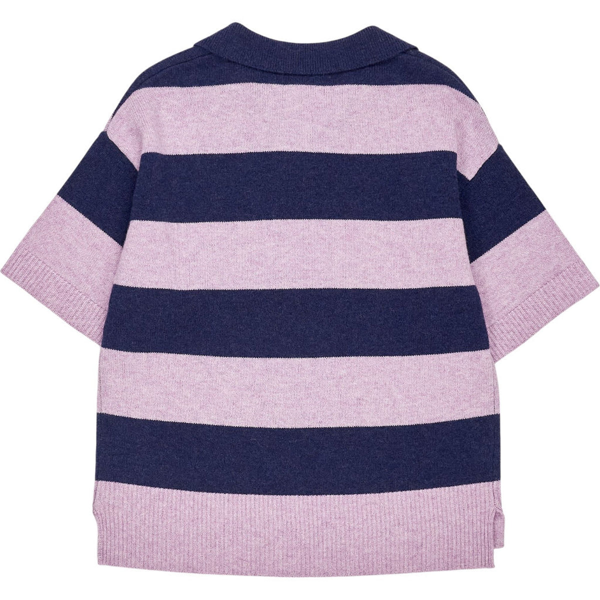 WYSE Mauve Midnight Stripe Polo Jumper