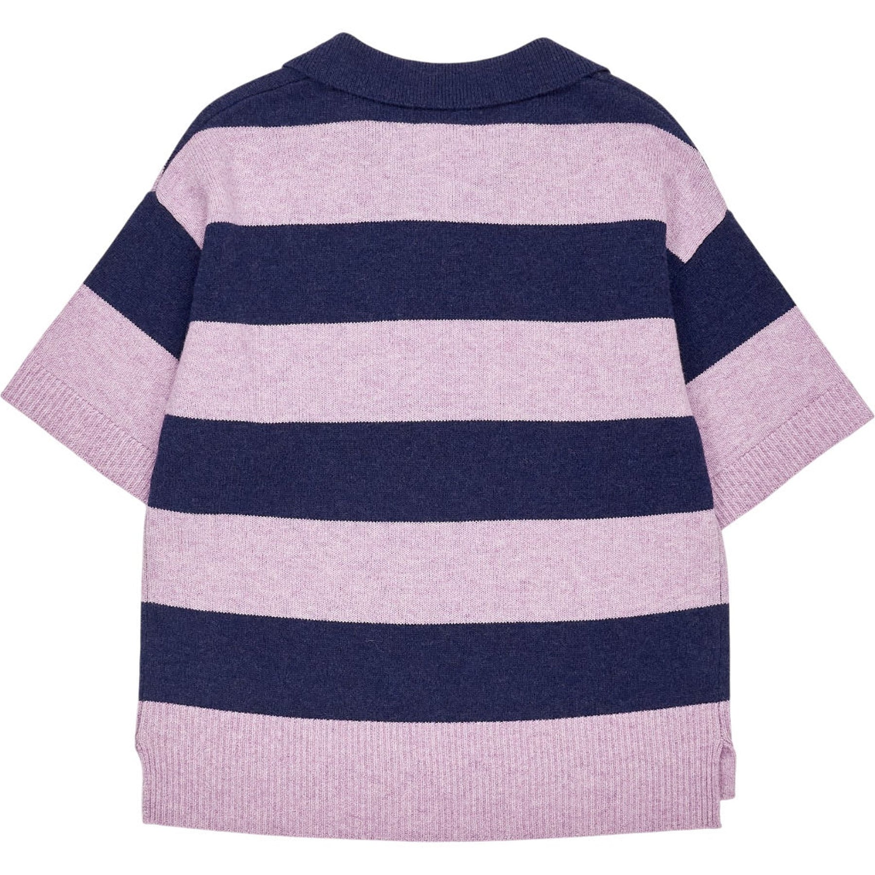 WYSE Mauve Midnight Stripe Polo Jumper