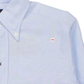 Drake's Blue Button Down Oxford Shirt