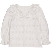 WYSE White Broderie Anglaise Top