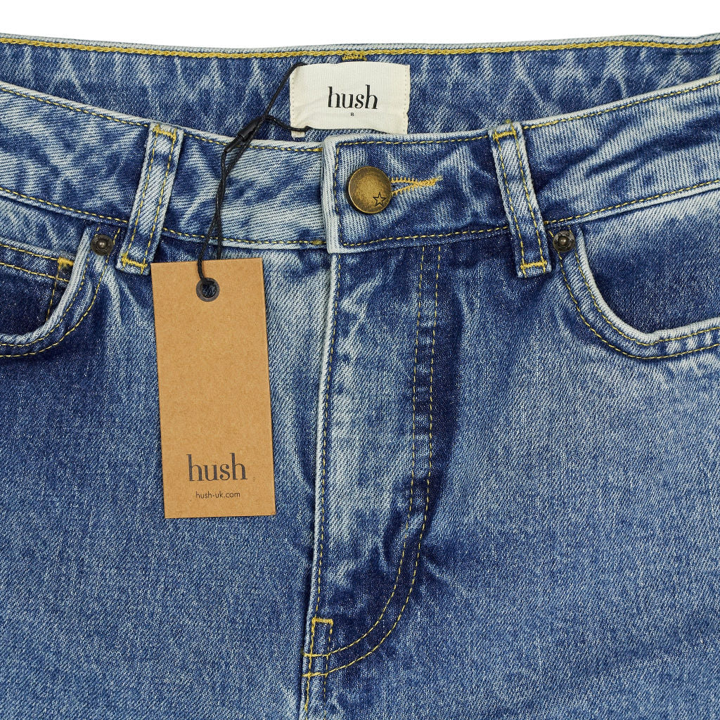 Hush Mid Blue Authentic Frida Mom Jeans