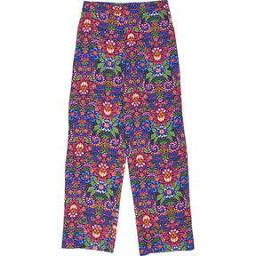 NRBY Multicolour Silk Floral Trousers
