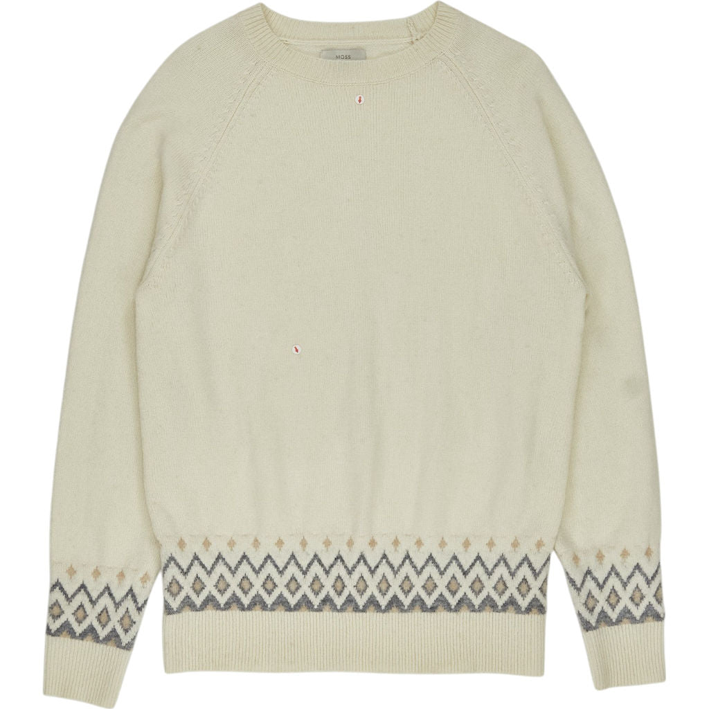 Moss Cream Fairisle Jumper