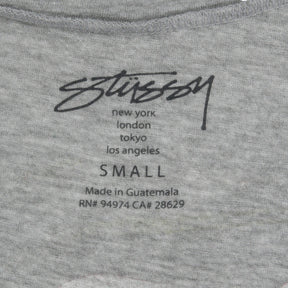 Stussy Grey Brush Stroke Tank Top